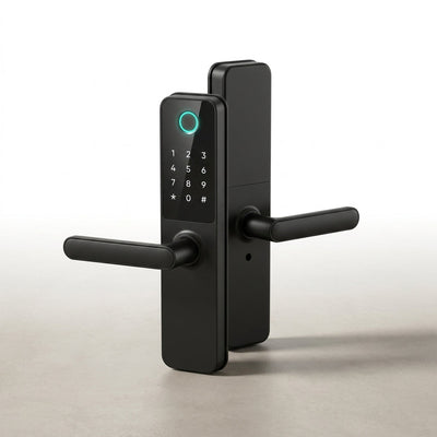 Smart Door Lock Engineered for Dual-Side Access, Fingerprint Recognition, IP55 Waterproof, SUS Material