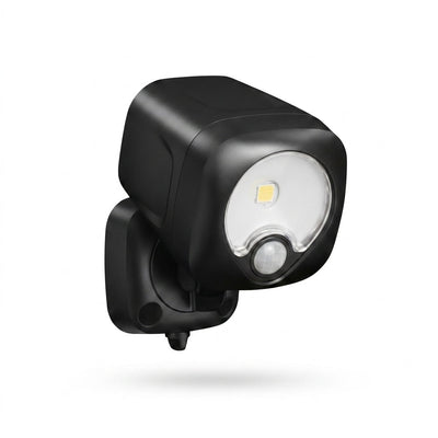 Outdoor LED Spotlight Designed for Motion Detection, 400 Lumen, Battery Powered, Integrated LED
