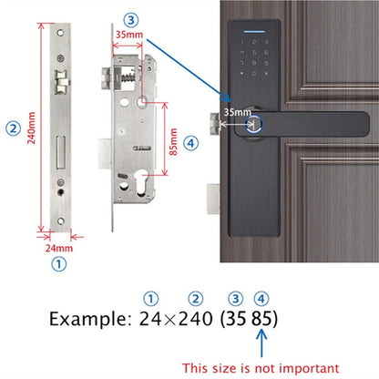 Biometric Fingerprint Door Lock Black Smart Lock App Remote Unlocking Keyless ,Corrosion-Resistant