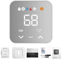 Smart Thermostat Designed for Energy Savings, WiFi Programmable, Alexa Compatible, C-Wire Adapter Included