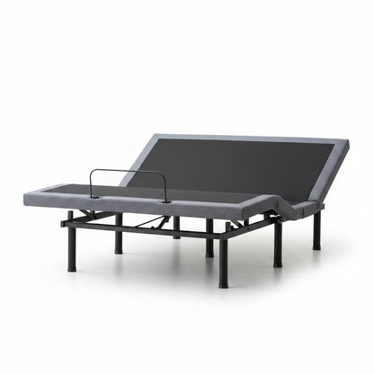 Black Queen Deluxe Adjustable Bed Frame Base with Wireless Remote and Smart App