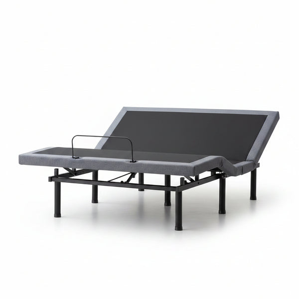 Black Queen Deluxe Adjustable Bed Frame Base with Wireless Remote and Smart App