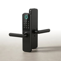 Fingerprint Double Two Side Waterproof Outdoor Smart Door Lock SUS Material for Slim Aluminum Swing Sliding Lock ,Long Lasting — Studio Shot