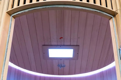 1-Person Dome Sauna Room — Solid Wood Indoor Sauna with Control Panel