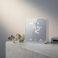 Wifi Smart Thermostat for House with C-Wire Adapter, Programmable Thermostat Compatible with Alexa and Google Assistant,Remote Control Tuya/Smart Life, Energy Saving, C-Wire Require — Studio Shot
