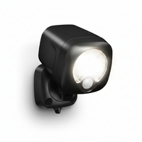 Outdoor LED Spotlight Designed for Motion Detection, 400 Lumen, Battery Powered, Integrated LED